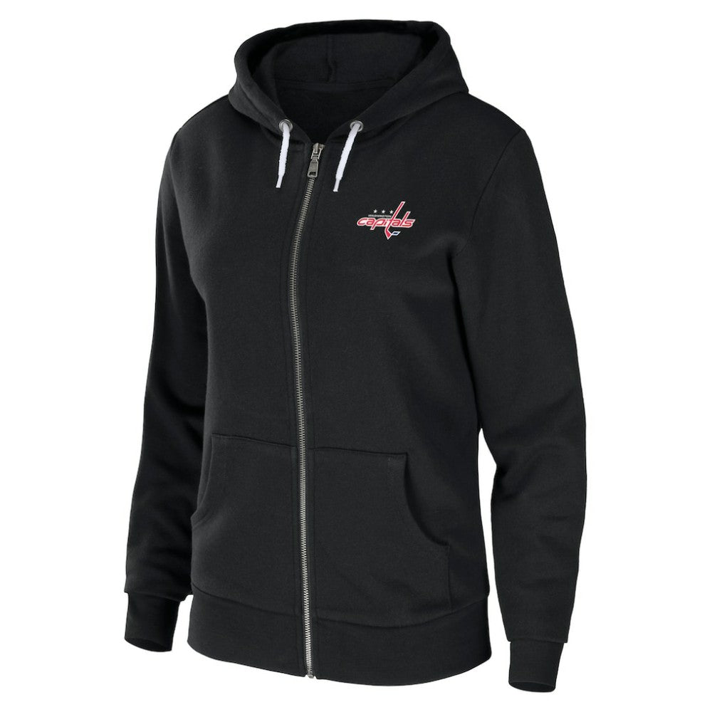 NHL Washington Capitals WEAR by Erin Andrews Women's Sponge Fleece Full-Zip Hoodie