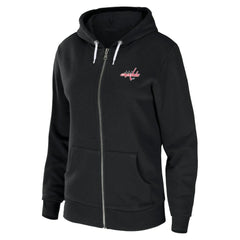 NHL Washington Capitals WEAR by Erin Andrews Women's Sponge Fleece Full-Zip Hoodie