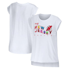 NHL New Jersey Devils WEAR by Erin Andrews Women's Greetings From Muscle T-Shirt