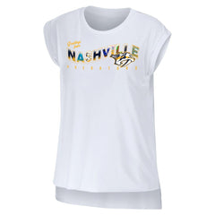 NHL Nashville Predators WEAR by Erin Andrews Women's Greetings From Muscle T-Shirt
