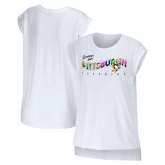 NHL Pittsburgh Penguins WEAR by Erin Andrews Women's Greetings From Muscle T-Shirt