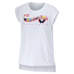 NHL Washington Capitals WEAR by Erin Andrews Women's Greetings From Muscle T-Shirt