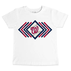White Washington Nationals Tiny Turnip Youth Prism Arrows T-Shirt