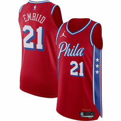 Joel Embiid Philadelphia 76ers Jordan Brand Authentic Player Jersey
