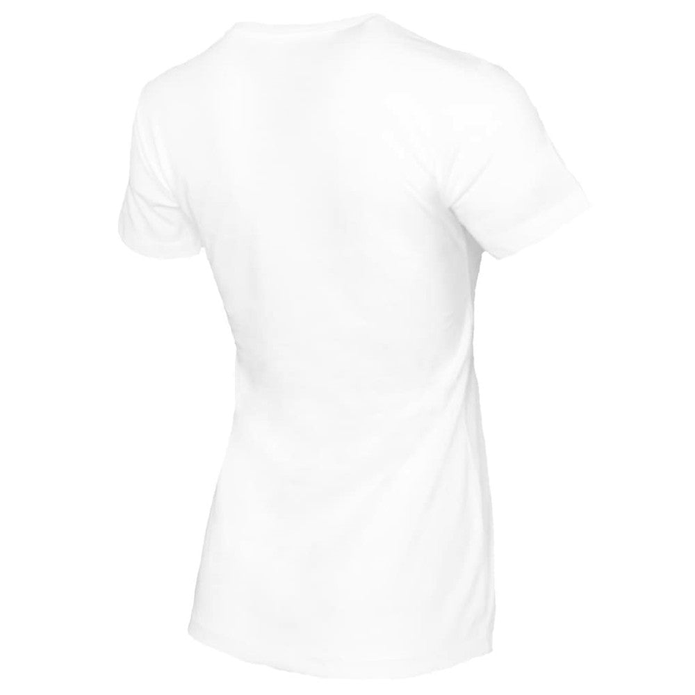 White Chicago Cubs Tiny Turnip Women's Stacked T-Shirt