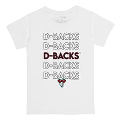 White Arizona Diamondbacks Tiny Turnip Youth Stacked T-Shirt