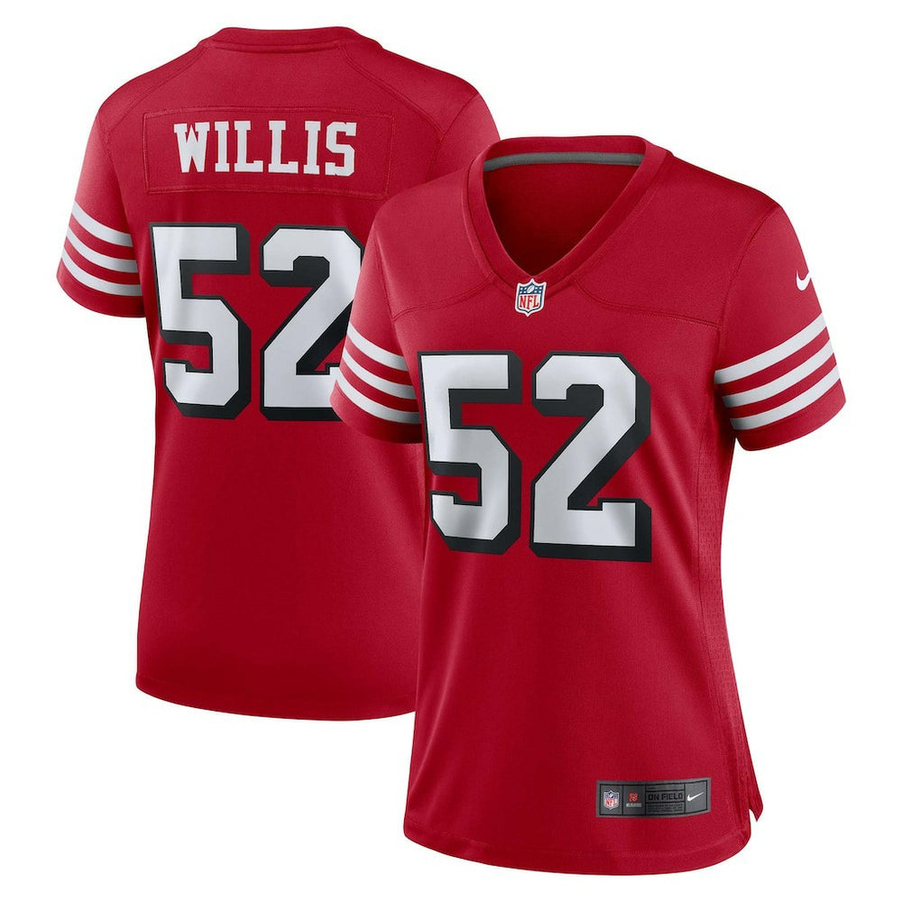 Patrick Willis  Women's Alternate Game Jersey - San Francisco 49ers Jerseys