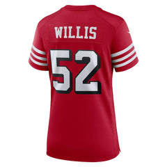 Patrick Willis  Women's Alternate Game Jersey - San Francisco 49ers Jerseys