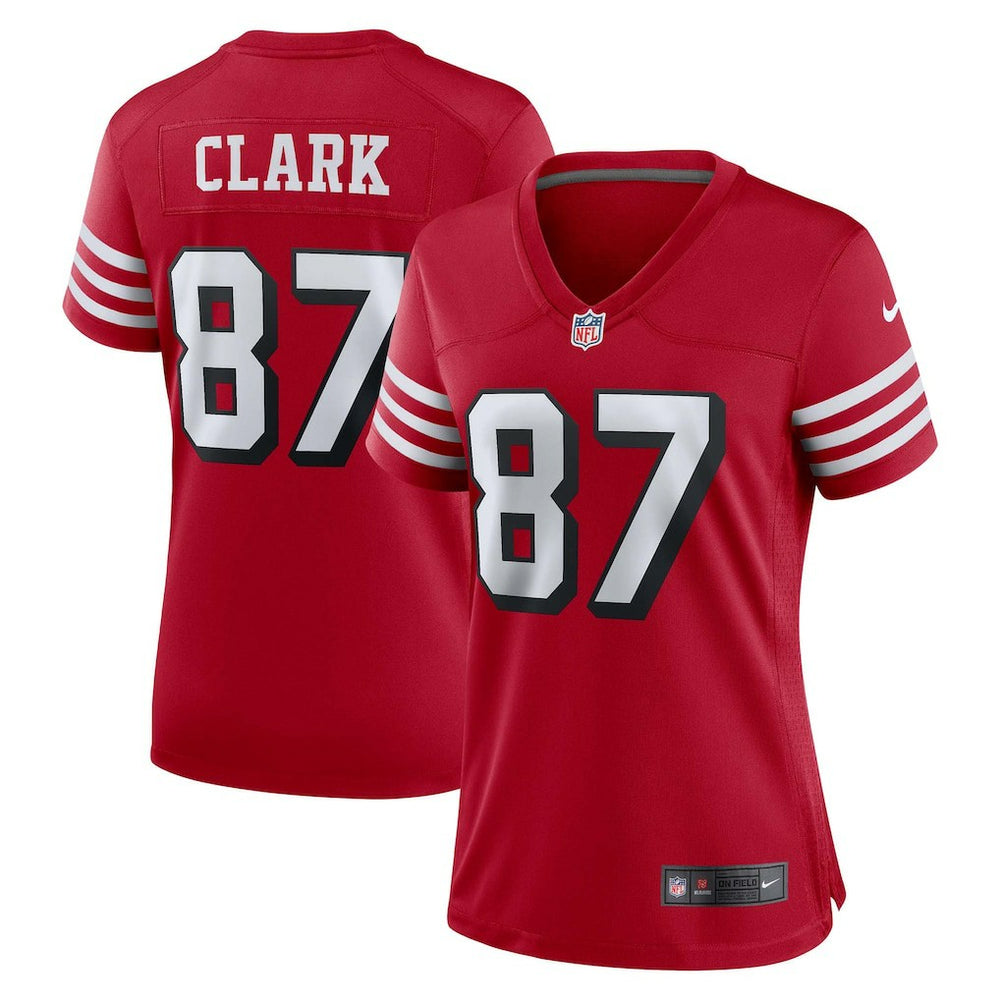 Dwight Clark  Women's Alternate Game Jersey - San Francisco 49ers Jerseys