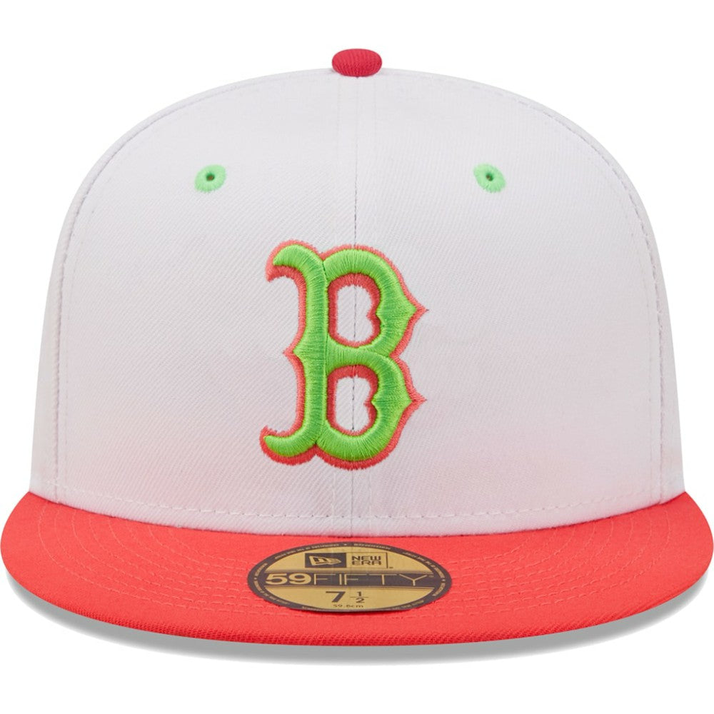 White/Coral Boston Red Sox New Era 2004 World Series Strawberry Lolli 59FIFTY Fitted Hat
