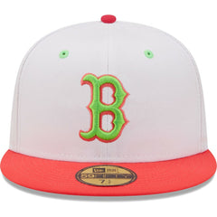 White/Coral Boston Red Sox New Era 2004 World Series Strawberry Lolli 59FIFTY Fitted Hat