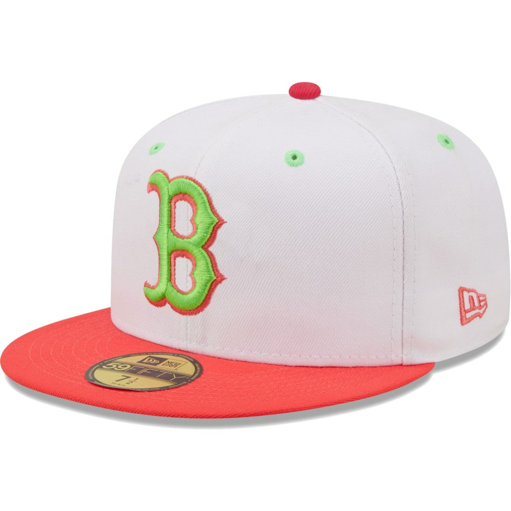 White/Coral Boston Red Sox New Era 2004 World Series Strawberry Lolli 59FIFTY Fitted Hat