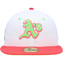 White/Coral Athletics New Era 40th Anniversary Strawberry Lolli 59FIFTY Fitted Hat