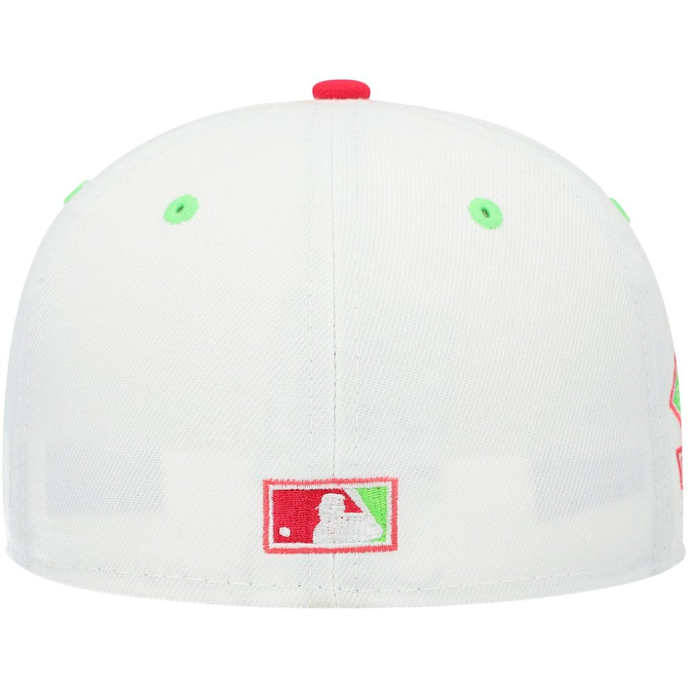 White/Coral Atlanta Braves New Era 150th Anniversary Strawberry Lolli 59FIFTY Fitted Hat