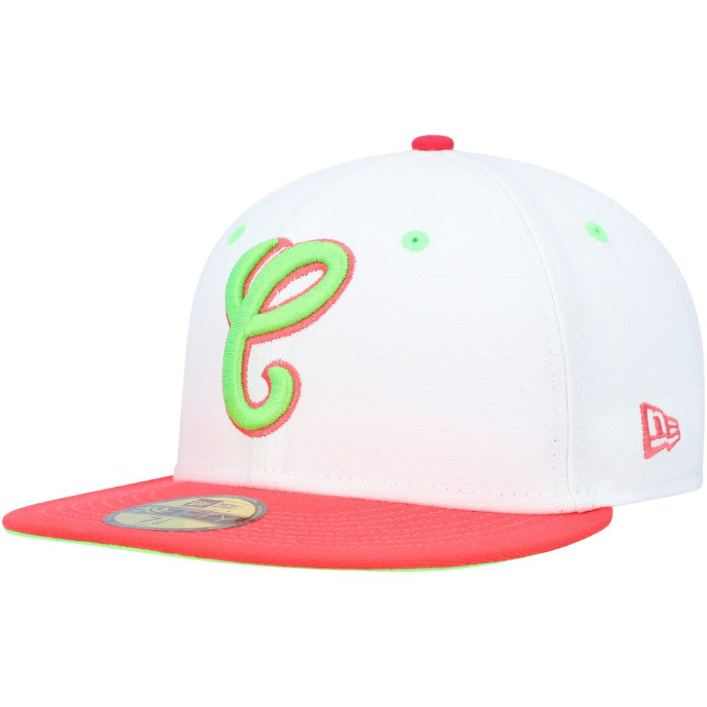 White/Coral Chicago White Sox New Era Cooperstown Collection Comiskey Park 75th Anniversary Strawberry Lolli 59FIFTY Fitted Hat