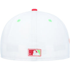 White/Coral Chicago White Sox New Era Cooperstown Collection Comiskey Park 75th Anniversary Strawberry Lolli 59FIFTY Fitted Hat