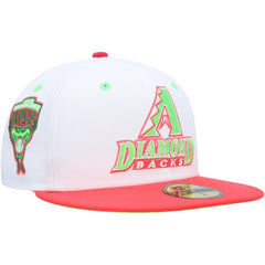 White/Coral Arizona Diamondbacks New Era 1998 Inaugural Season Strawberry Lolli 59FIFTY Fitted Hat