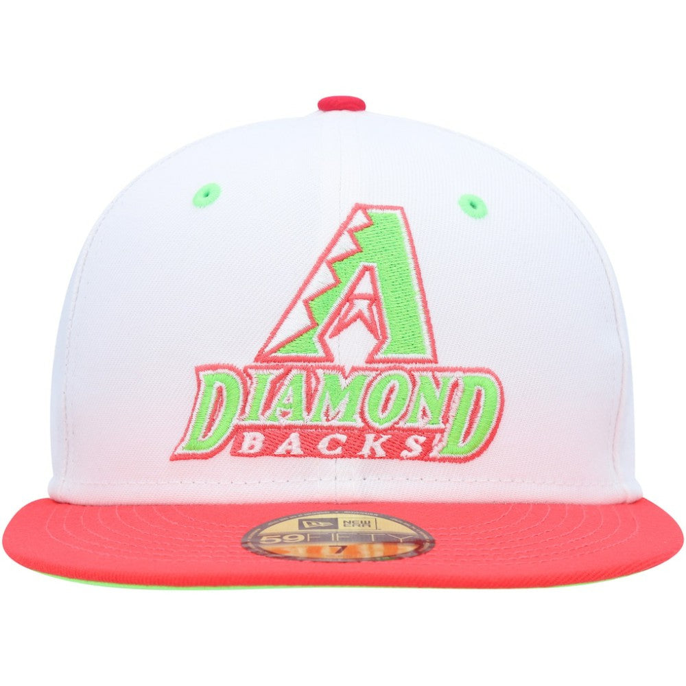 White/Coral Arizona Diamondbacks New Era 1998 Inaugural Season Strawberry Lolli 59FIFTY Fitted Hat