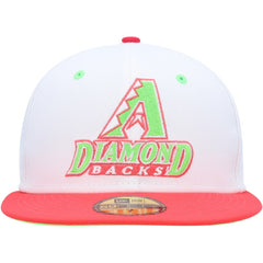 White/Coral Arizona Diamondbacks New Era 1998 Inaugural Season Strawberry Lolli 59FIFTY Fitted Hat