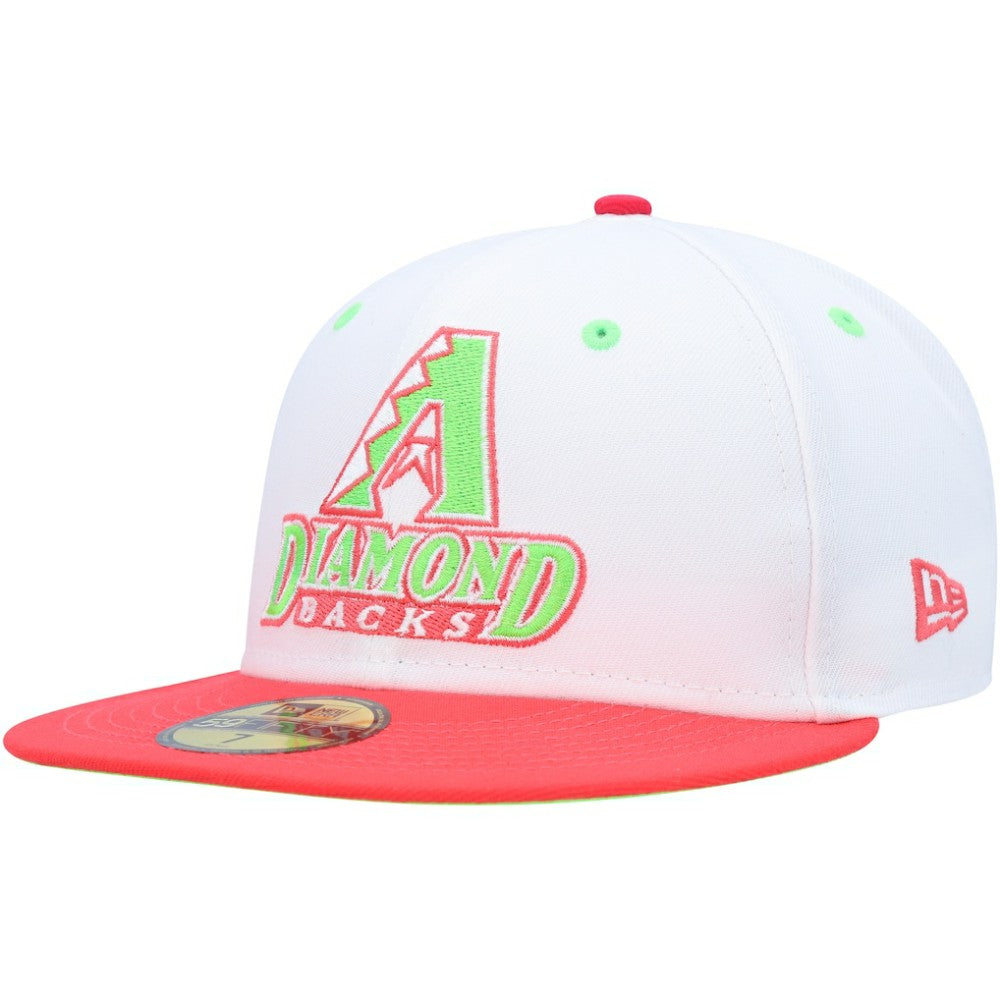 White/Coral Arizona Diamondbacks New Era 1998 Inaugural Season Strawberry Lolli 59FIFTY Fitted Hat