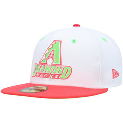 White/Coral Arizona Diamondbacks New Era 1998 Inaugural Season Strawberry Lolli 59FIFTY Fitted Hat