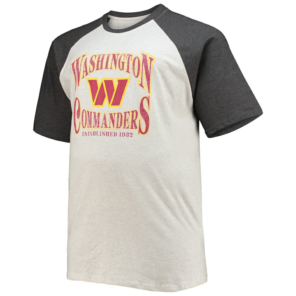Big & Tall Wordmark Raglan T-Shirt - Washington Commanders T-shirts