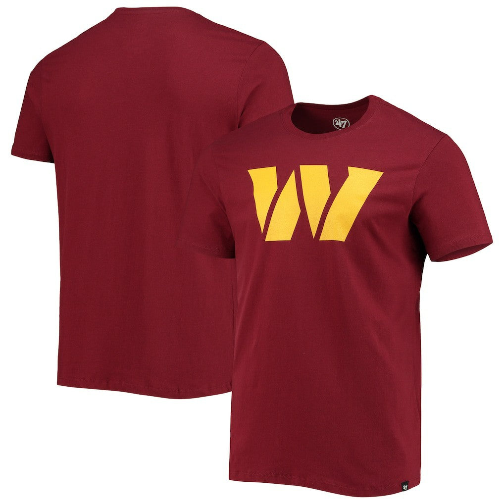 '47 Logo Imprint Super Rival T-Shirt - Washington Commanders T-shirts