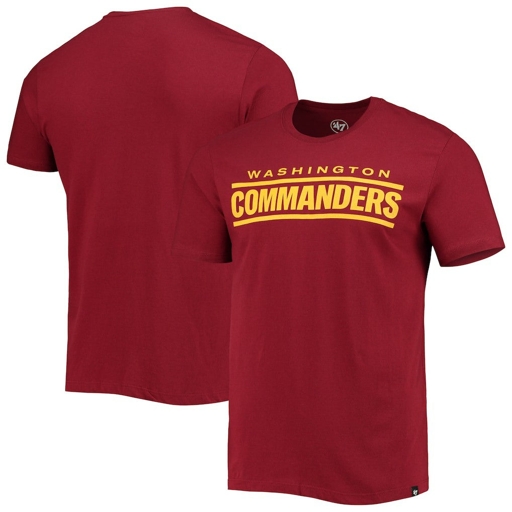 '47 Wordmark Imprint Super Rival T-Shirt - Washington Commanders T-shirts