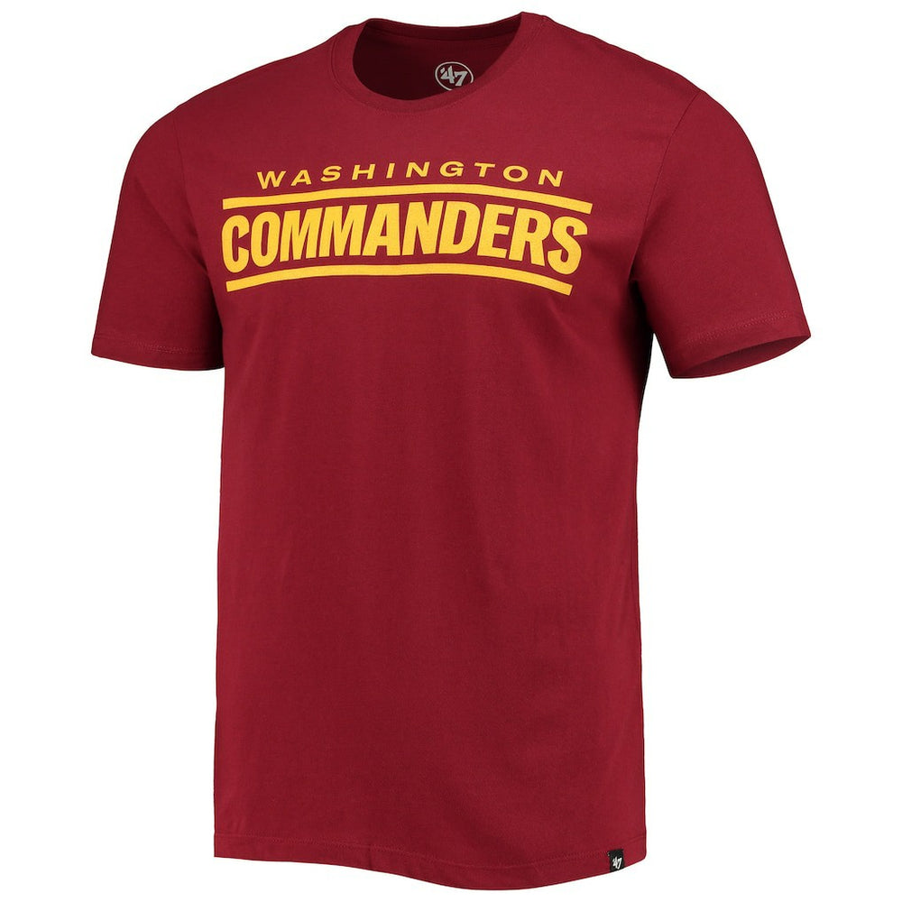 '47 Wordmark Imprint Super Rival T-Shirt - Washington Commanders T-shirts
