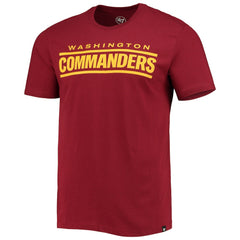 '47 Wordmark Imprint Super Rival T-Shirt - Washington Commanders T-shirts