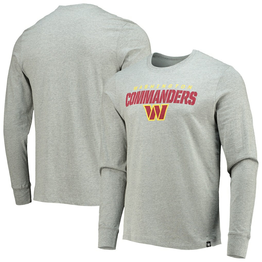 '47 Traction Super Rival Long Sleeve T-Shirt - Washington Commanders T-shirts