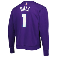 LaMelo Ball Charlotte Hornets Jordan Brand Statement Name & Number Pullover Sweatshirt