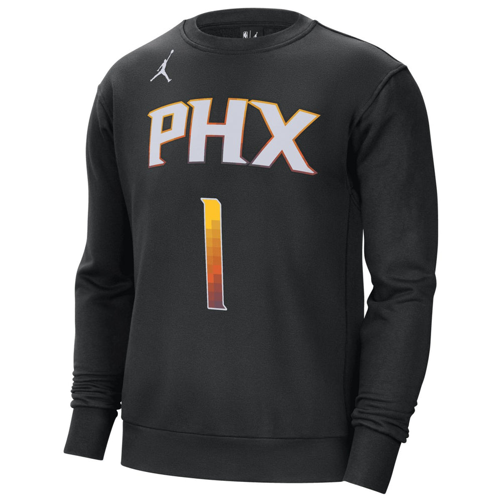 Devin Booker Phoenix Suns Jordan Brand Statement Name & Number Pullover Sweatshirt