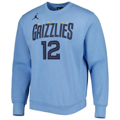 Ja Morant Memphis Grizzlies Jordan Brand Statement Name & Number Pullover Sweatshirt