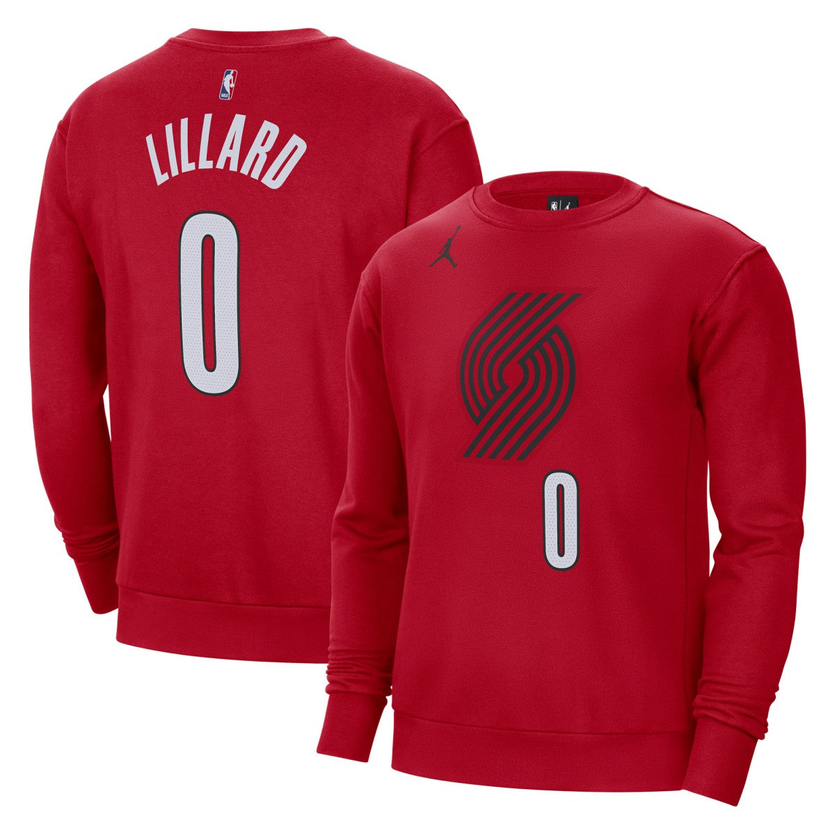 Damian Lillard Portland Trail Blazers Jordan Brand Statement Name & Number Pullover Sweatshirt