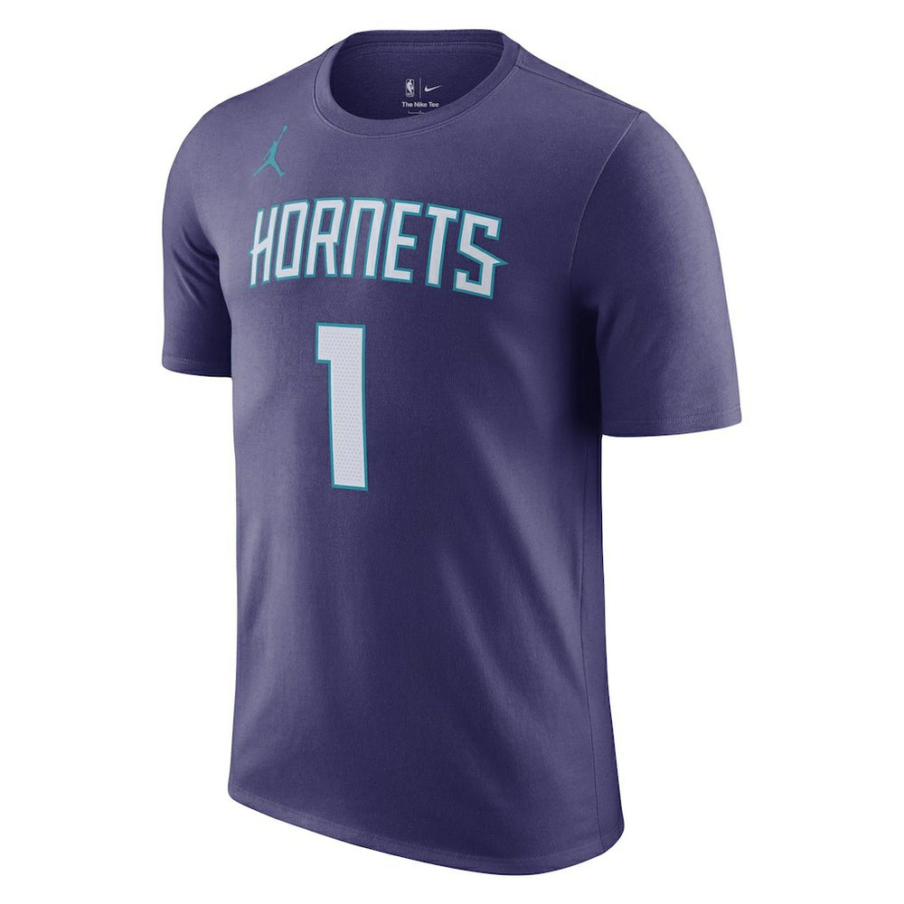 LaMelo Ball Charlotte Hornets Jordan Brand 2022/23 Statement Edition Name & Number T-Shirt