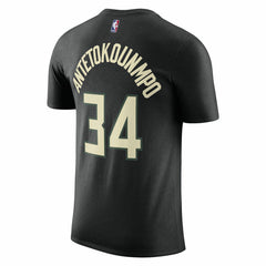 Giannis Antetokounmpo Milwaukee Bucks Jordan Brand 2022/23 Statement Edition Name & Number T-Shirt