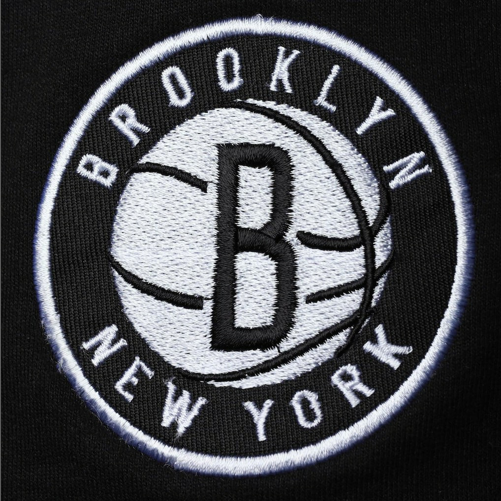 Brooklyn Nets Big & Tall Contrast Stitch Knit Shorts