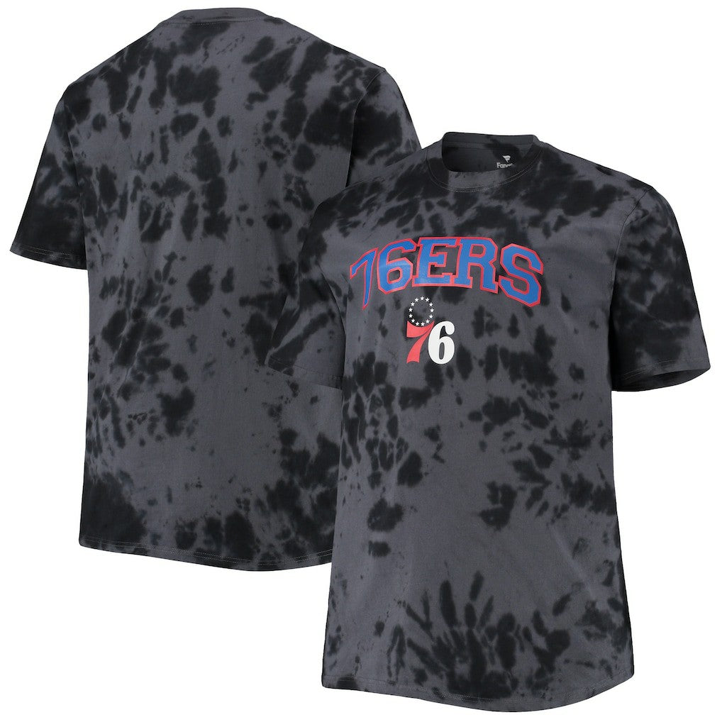 Philadelphia 76ers Big & Tall Marble Dye Tonal Performance T-Shirt