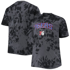 Philadelphia 76ers Big & Tall Marble Dye Tonal Performance T-Shirt