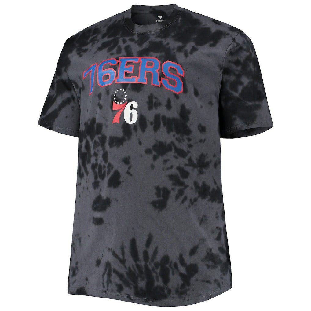 Philadelphia 76ers Big & Tall Marble Dye Tonal Performance T-Shirt