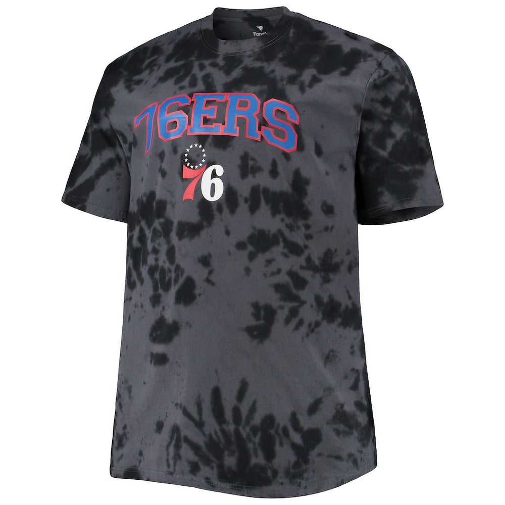Philadelphia 76ers Big & Tall Marble Dye Tonal Performance T-Shirt