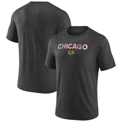 NHL Chicago Blackhawks Wraparound Tri-Blend T-Shirt