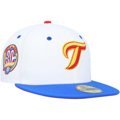 White/Royal Toronto Blue Jays New Era 30th Anniversary Cherry Lolli 59FIFTY Fitted Hat