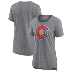 NHL Colorado Avalanche Women's Slow Whistle Tri-Blend T-Shirt
