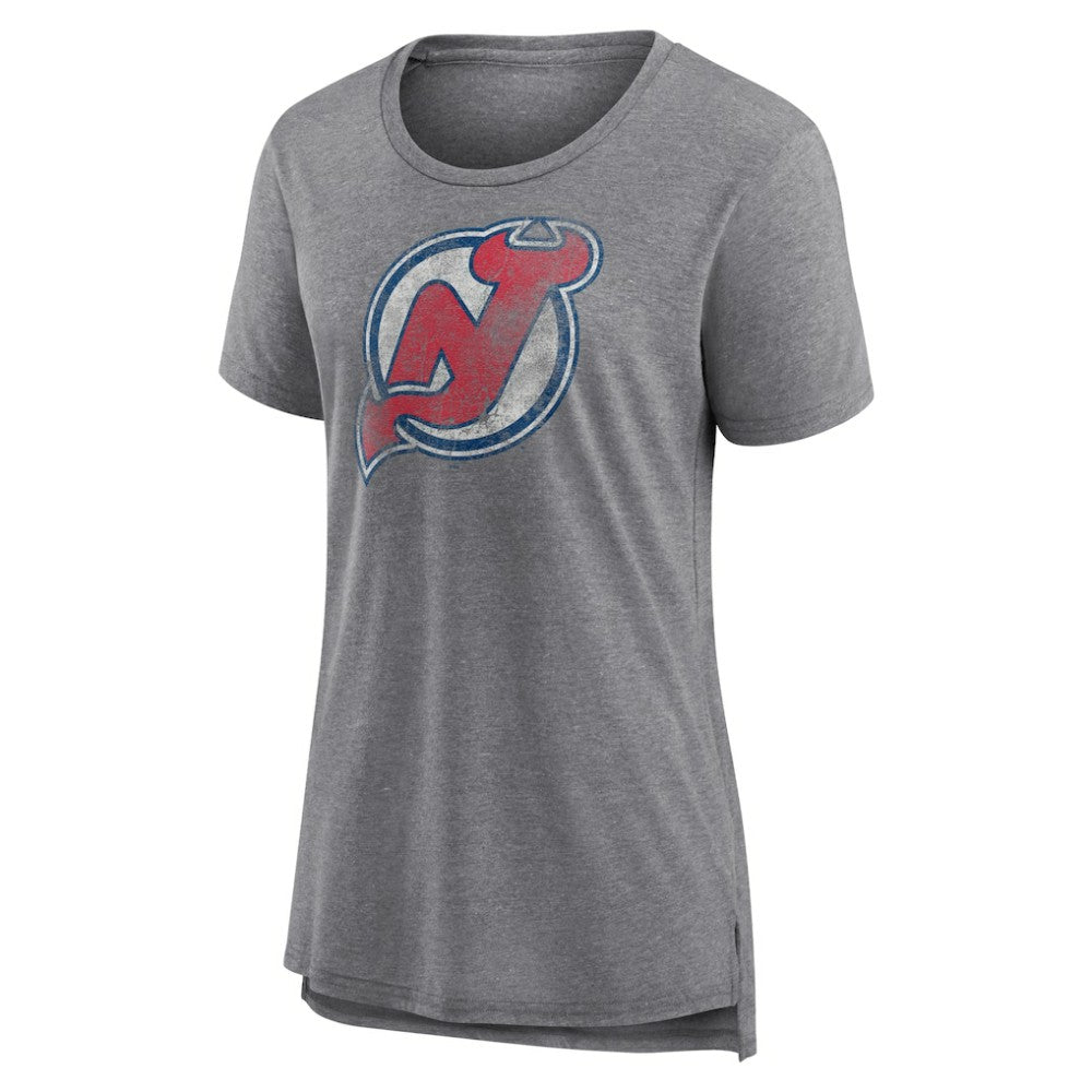 NHL New Jersey Devils Women's Slow Whistle Tri-Blend T-Shirt