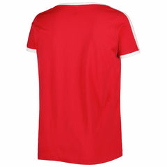 Red Washington Nationals Soft as a Grape Women's Plus Size V-Neck T-Shirt