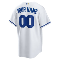 White Kansas City Royals Nike Replica Custom Jersey