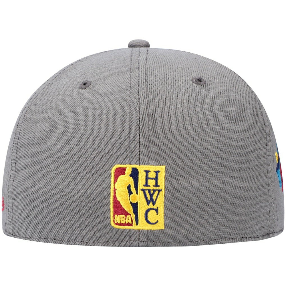 Mitchell & Ness Philadelphia 76ers Hardwood Classics 60th Anniversary Carbon Cabernet Fitted Hat