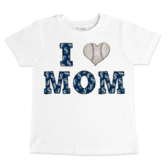 White Seattle Mariners Tiny Turnip Youth Heart Mom T-Shirt